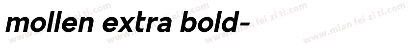 mollen extra bold字体转换
